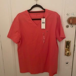 NWT Tommy Hilfiger Medium Salmon V Neck T Shirt